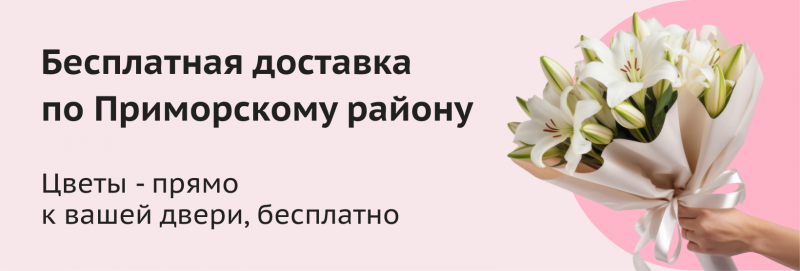 Бесплатная доставка по Приморскому району 
